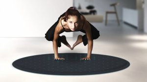 "Умный" коврик для йоги подсказывает упражнения с помощью светодиодов
