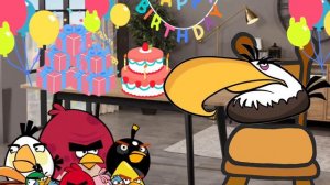 classic angry birds animated: happy birthday mighty Eagle