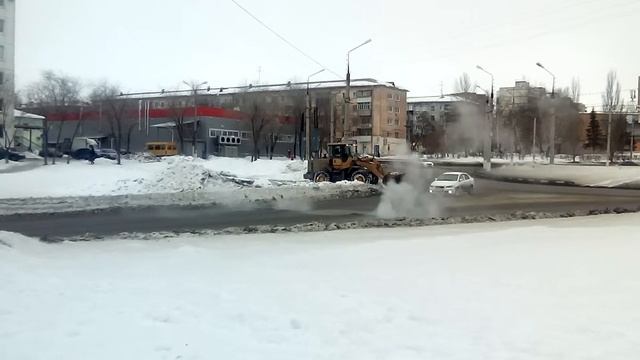 Уборка снега. Новокуйбышевск. смотреть онлайн