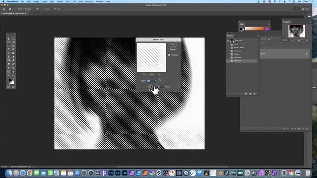 Photoshop HALFTONE Line Effect How To Tutorial | For Beginners смотреть онлайн