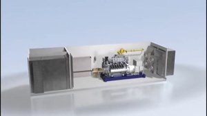 Когенерационная установка MTU в контейнере