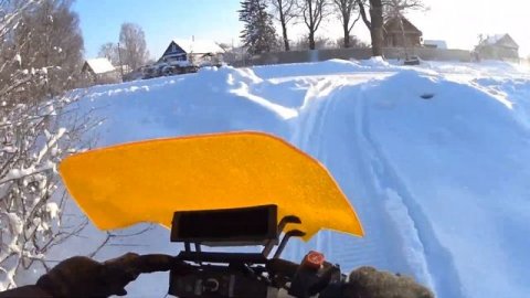 Снегоход РЫБИНКА НО есть нюансы! Обзор самодельного снегохада.