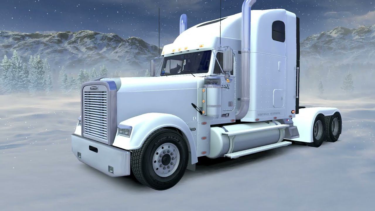 [ATS] Freightliner Classic XL 4x2 200gl_Winteland Cristmass delivery смотреть онлайн