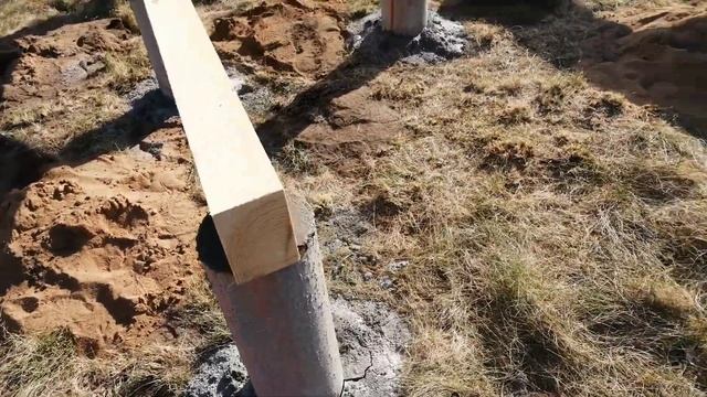 Обвязка столбчатого фундамента брусом смотреть онлайн