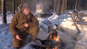 Жарим стейк из лосятины на костре. Воспитываем лаек.