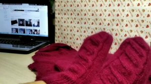 Пух норки. Берет, бактус и варежки