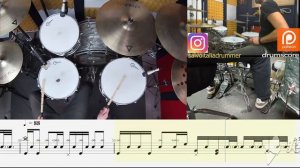 OASIS - WONDERWALL , Drum Score , Cover , Tab , Tutorial , Notation , Transcription , Chart