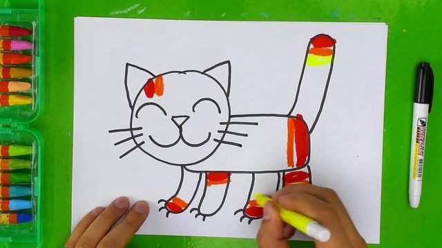 Как нарисовать КОШКУ просто смотреть онлайн