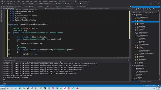 Microservices Communication in ASP.NET 5 with RabbitMQ and MassTransit - Part 7 смотреть онлайн