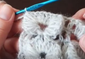 Объёмное вязание крючком с элементами тунисского вязания. Узор для шалей