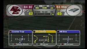 NCAA Football 2005 (PS2) 84 Boston College vs 84 Miami (The Hail Mary)