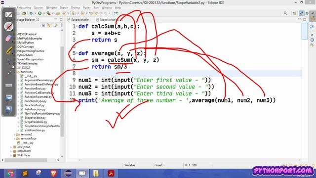 Python Function Part 6 (Scope of Variable) | Python Tutorial | Class-12 |CBSE | Rajesh Kumar Jha