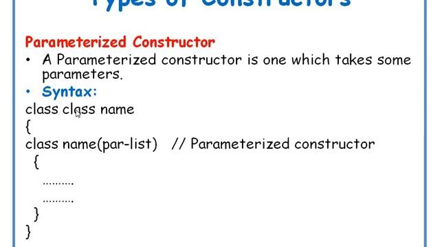 Types of Constructors in java in Telugu || JAVA in Telugu Lecture-13