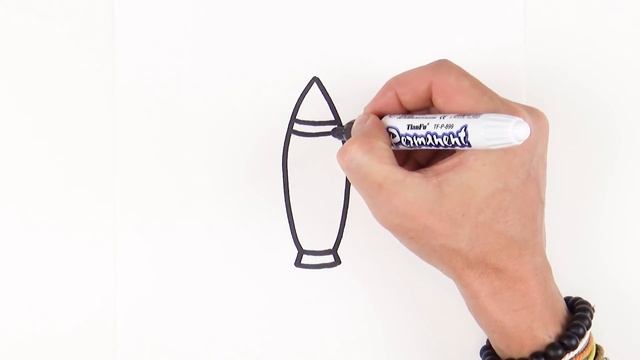 How to Draw a Rocket Cartoon drawings for kids step by step super easy смотреть онлайн
