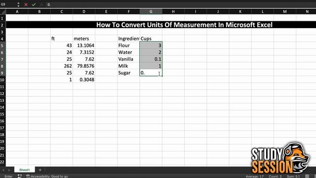 Convert Measurement Units in Excel | CONVERT() Function смотреть онлайн