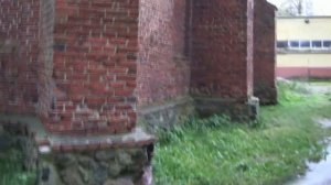 Разграбленный склеп.Развалины кирхи Велау (Wehlau)Знаменск.Калининград.
