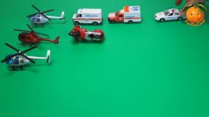 Машины экстренных служб: Скорая помощь, Пожарная машина, Полицейская машина. Спасательные машины