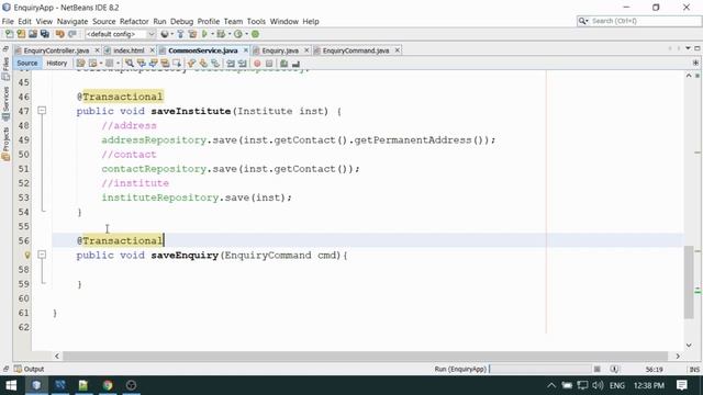 8 - Spring Data JPA | Spring Boot | Project Work - Add Enquiry | Complex Form Using JPA Hibernate