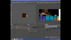 Создание Стива из MineCraft в Cinema 4d r12!Моделирование,текстурирование,создание скелета