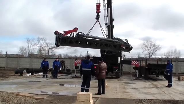 Универсальный сваебойный агрегат на шасси КАМАЗ 6560 смотреть онлайн