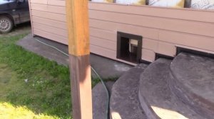 Завалинка.  Часть 2.  Обшил сайдингом.