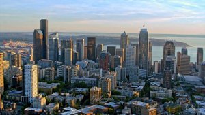 Seattle City, Washington 🇺🇸 in 8K 60FPS ULTRA HD Drone Video
