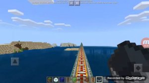 Самая длинная железная дорога в майнкрафте.
