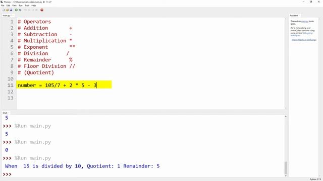 #5 - How to perform Operations in Python