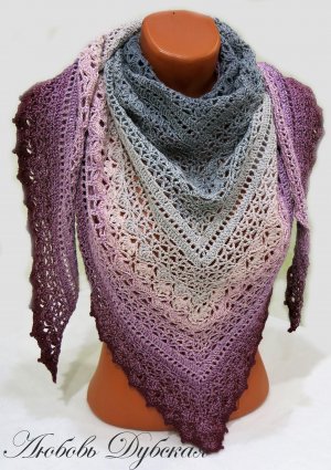 Шаль крючком. Мастер класс ч.2.