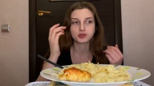 Курица с ананасами и сыром / МУКБАНГ