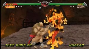 Mortal Kombat Unchained (PSP) - Blaze Gameplay (NO CONTINUES)