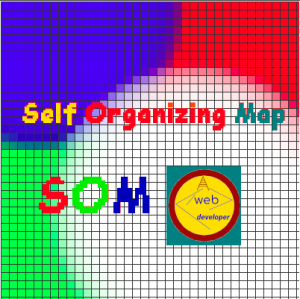Нейронная сеть. Machine learning. SOM. Самоорганизующаяся карта Кохонена. Обучение без учителя JS.