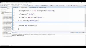 StringBuffer Class & Methods in Java with Example in Hindi