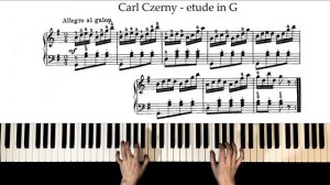 Carl Czerny - Etude in g Op. 599 n89 sheet music