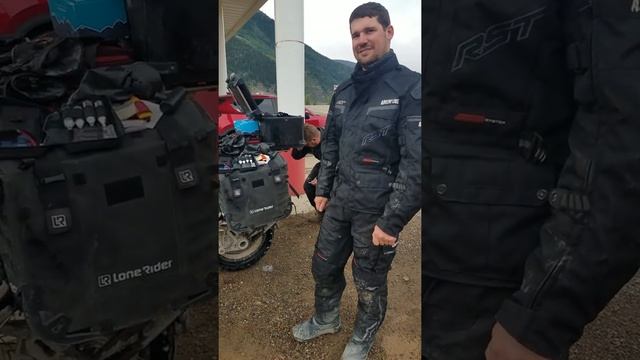 Bmw GS, An Africa Twin, Adv Riders in Silverton Colorado.