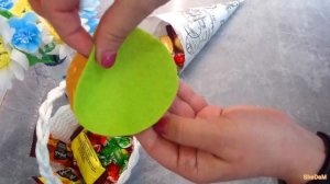Как упаковать конфеты в подарок! Букет из конфет своими руками. Оригинальный подарок.