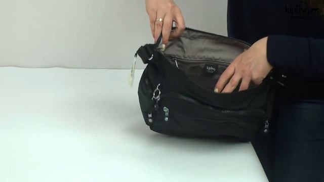 Обзор женской сумки Kipling GABBIE Black Noir (P39) K15255_P39 смотреть онлайн