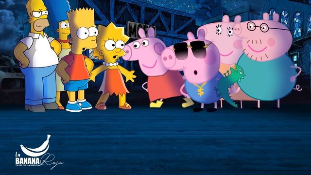 Los Simpsons vs La Familia Peppa Pig - BATALLA DE RAP ANIMADA смотреть онлайн