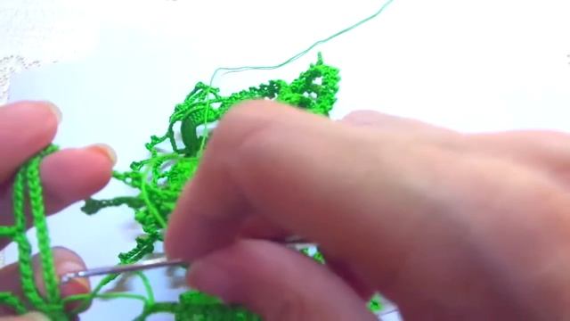 Салфетка "Ромашковая полянка" часть 2 из 2. Вязание крючком.