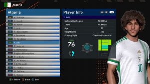 PES 2017 UPDATE NEW 2023 FACES FOR ALGERIA TEAM | تحديث اوجه المنتخب الجزائري