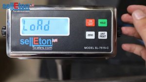 SL-7515-C Calibration for decimal points presented by sellEton scales