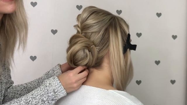 НИЗКИЙ ТЕКСТУРНЫЙ ЭКСПРЕСС ПУЧОК | EASY ROMANTIC UPDO TUTORIAL