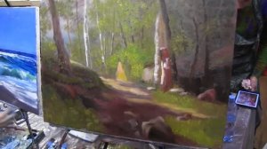 Как рисовать пейзаж маслом. В уроке Игорь Сахаров показывает как рисовать пейзаж маслом