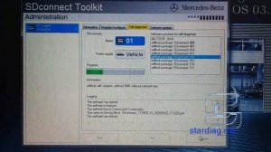 SDConnect C4 selftest with test adapter. Самодиагностика SD Connect C4 с тест-адаптером Mercedes.