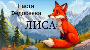 ЛИСА песенка про лису Настя Федосеева
