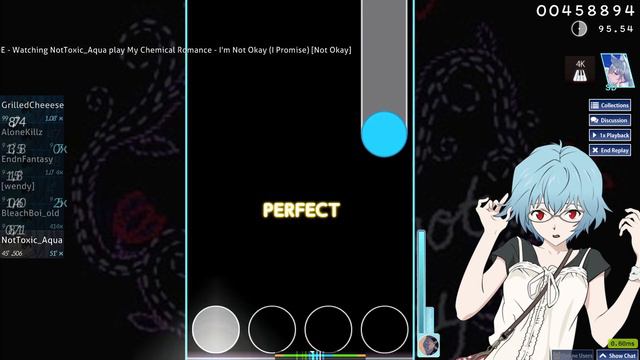 Osu!Mania I'm Not Okay MCR [4K Not Okay] (2.55 ★ S 96,15%) смотреть онлайн