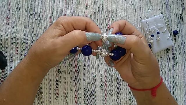 DIY. Переделка больших бус. Обзор комплекта украшений "Южная ночь". Бестящий и изысканный 🌌🌉🌌