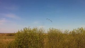 Вертолеты над деревнями