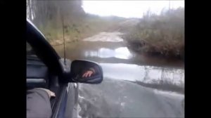 речку в брод на машине