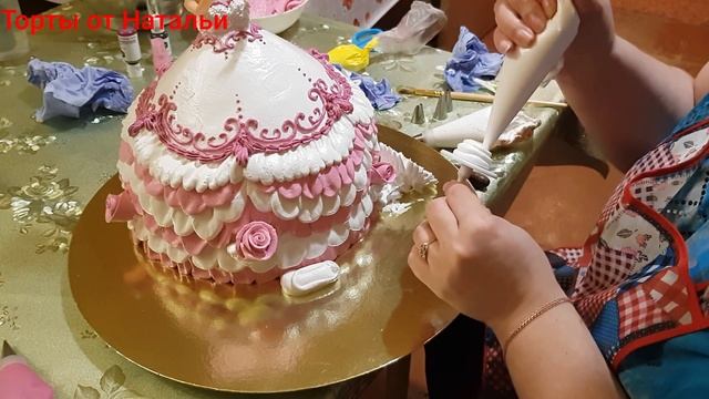 #торткукла Торт-кукла , украшение кремом БЗК